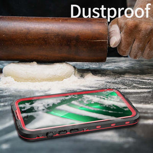 Casekis Waterproof Shockproof Phone Case Red
