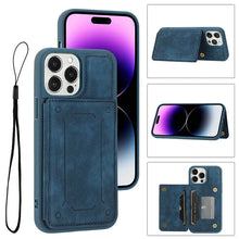 Load image into Gallery viewer, Casekis Magnetic Cardholder Phone Case Blue
