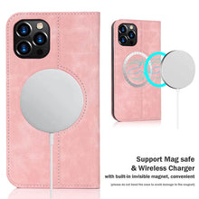Load image into Gallery viewer, Casekis Wireless Charging Magnetic Wallet Phone Case Pink
