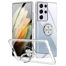 Load image into Gallery viewer, Casekis Crystal Clear Slim Ring Holder Phone Case for Galaxy
