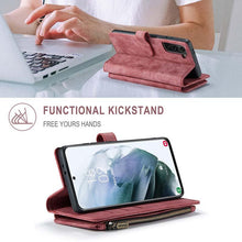 Load image into Gallery viewer, Casekis Leather Zipper Phone Case For Galaxy S22 5G
