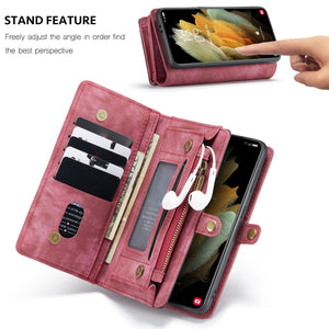 Casekis Wallet PU Leather Case for Galaxy S22 Plus 5G