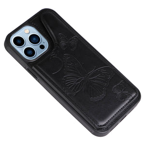 Casekis Embossed Butterfly Phone Case Black
