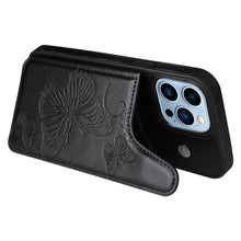 Load image into Gallery viewer, Casekis Embossed Butterfly Phone Case Black
