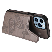 Load image into Gallery viewer, Casekis Embossed Butterfly Phone Case Gray
