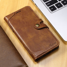 Load image into Gallery viewer, Casekis Flip Leather Phone Case Brown
