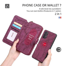 Load image into Gallery viewer, Multifunctional Zipper Wallet Detachable Card Case For Samsung Galaxy A32 5G - Casekis
