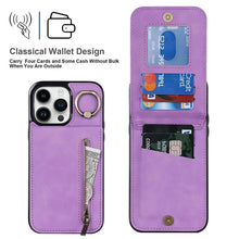 Load image into Gallery viewer, Casekis Card Holder Ring Phone Case Purple
