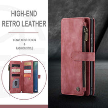Load image into Gallery viewer, Casekis Leather Zipper Phone Case For Galaxy Note 20 Ultra
