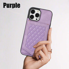 Load image into Gallery viewer, Casekis Crossbody Makeup Mirror RFID Phone Case Purple
