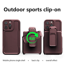 Load image into Gallery viewer, Casekis Outdoor Sports Back Clip Phone Case Coffee
