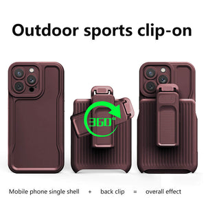 Casekis Outdoor Sports Back Clip Phone Case Coffee