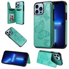 Load image into Gallery viewer, Casekis Embossed Butterfly Phone Case Green
