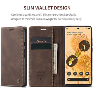 Casekis Retro Wallet Case For Pixel 6 5G
