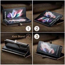 Load image into Gallery viewer, Luxury Flip Leather Card Slots Phone Case for Galaxy Z Fold 3 5G
