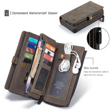Load image into Gallery viewer, Casekis Large Capacity Cardholder Phone Case Brown
