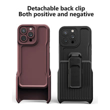 Load image into Gallery viewer, Casekis Outdoor Sports Back Clip Phone Case Coffee
