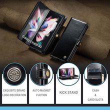 Load image into Gallery viewer, Casekis Luxury Flip Leather Card Slots Phone Case for Galaxy Z Fold 4 5G
