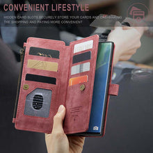 Load image into Gallery viewer, Casekis Leather Zipper Phone Case For Galaxy Note 20 Ultra
