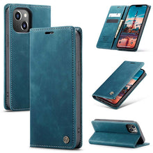 Load image into Gallery viewer, Casekis Retro Wallet Case For iPhone 14 Plus
