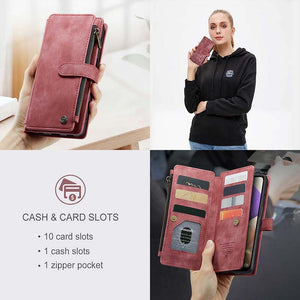 Casekis Leather Zipper Phone Case For Galaxy A32 5G