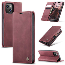 Load image into Gallery viewer, Casekis Retro Wallet Case For iPhone 14
