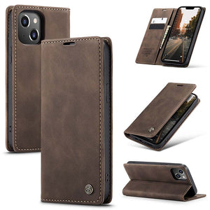 Casekis Retro Wallet Case For iPhone 14