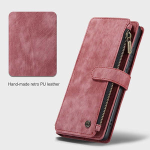 Casekis Leather Zipper Phone Case For Galaxy S22 5G