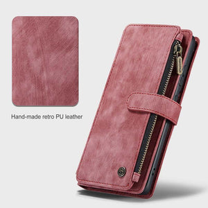 Casekis Leather Zipper Phone Case For Galaxy S22 Plus 5G