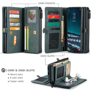 Casekis Large Capacity Cardholder Phone Case Blue