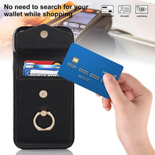 Load image into Gallery viewer, Casekis Cardholder RFID Phone Case Black
