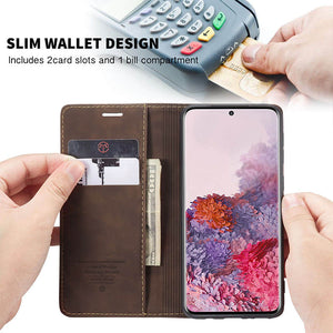 CASEKIS 2021 New Retro Wallet Case For Samsung S20 Ultra - Casekis