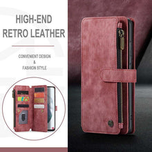 Load image into Gallery viewer, Casekis Leather Zipper Phone Case For Galaxy S22 5G
