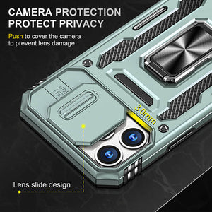 Casekis Sliding Camera Cover Anti-Fall Phone Case Alpine Green