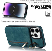 Load image into Gallery viewer, Casekis Card Holder Ring Phone Case Blue
