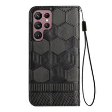 Load image into Gallery viewer, Casekis Polygonal Pattern Wallet Phone Case Black
