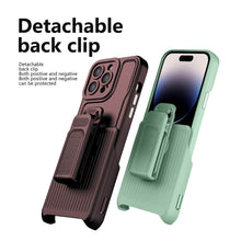 Load image into Gallery viewer, Casekis Outdoor Sports Back Clip Phone Case Coffee
