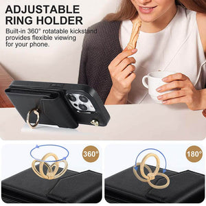 Casekis Cardholder RFID Phone Case Black