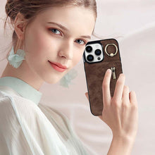 Load image into Gallery viewer, Casekis Card Holder Ring Phone Case Brown
