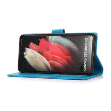 Load image into Gallery viewer, Samsung Galaxy Embossed Flower Flip Wallet Case - Casekis
