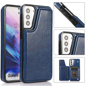 Casekis Cardholder Leather Wallet Phone Case For Galaxy S21 5G