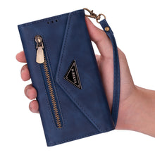 Load image into Gallery viewer, Casekis Crossbody Wallet Leather Phone Case Blue
