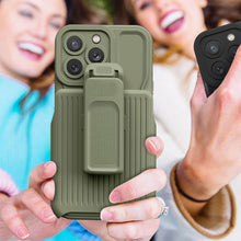 Load image into Gallery viewer, Casekis Outdoor Sports Back Clip Phone Case Army Green
