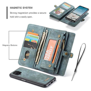Casekis Samsung Galaxy A12 Multifunctional Wallet PU Leather Case - Casekis