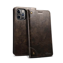 Load image into Gallery viewer, Leather Clamshell Multifunctional Phone Case - Casekis
