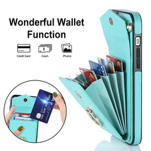 Load image into Gallery viewer, Casekis Cardholder RFID Phone Case Mint Green

