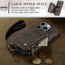 Load image into Gallery viewer, Casekis Wrist Strap Wallet Phone Case Coffee
