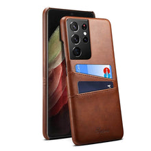 Load image into Gallery viewer, Leather Portable Wallet Phone Case For Samsung Galaxy - Casekis
