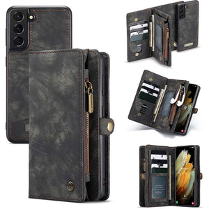 Casekis Wallet PU Leather Case for Galaxy S21 Plus 5G