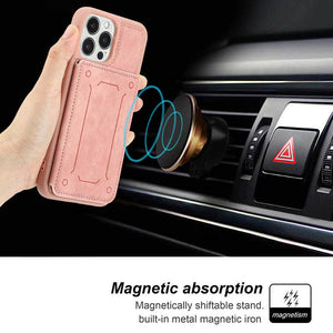 Casekis Magnetic Cardholder Phone Case Pink